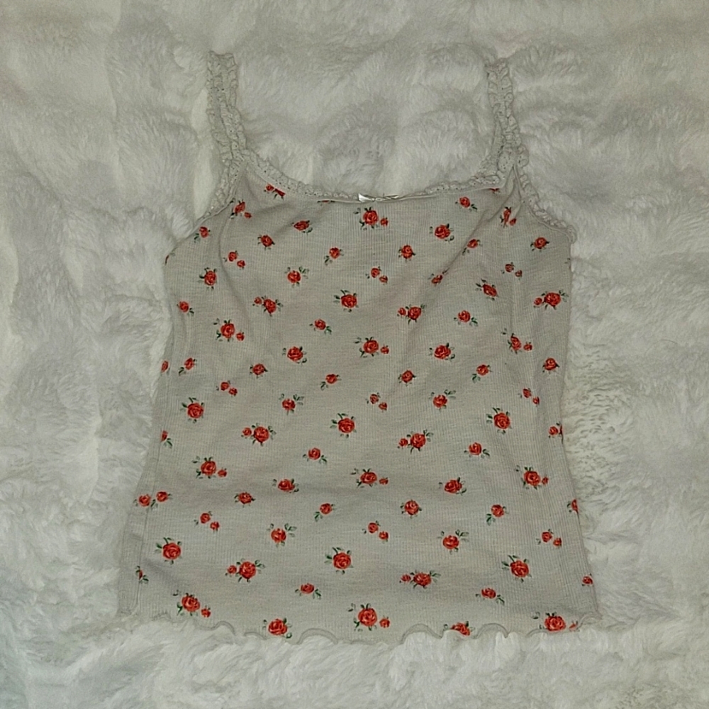 Cute Coquette Dollette Floral Tank Top from H&M